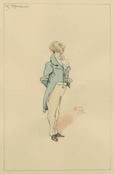 Mr Spenlow, c.1920s (penna e inchiostro con acquerello su carta)
